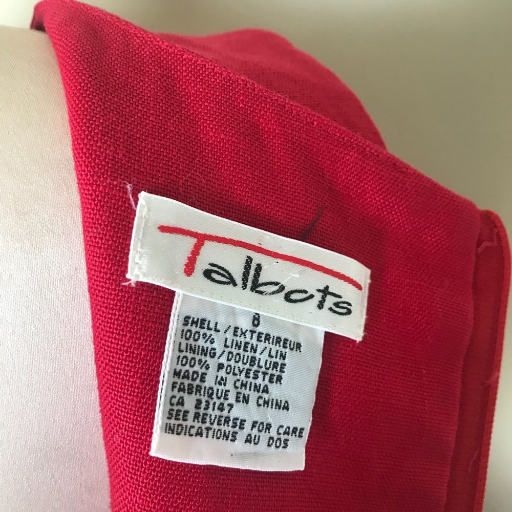 Talbots Red Sheath Dress - Picture 2 of 6